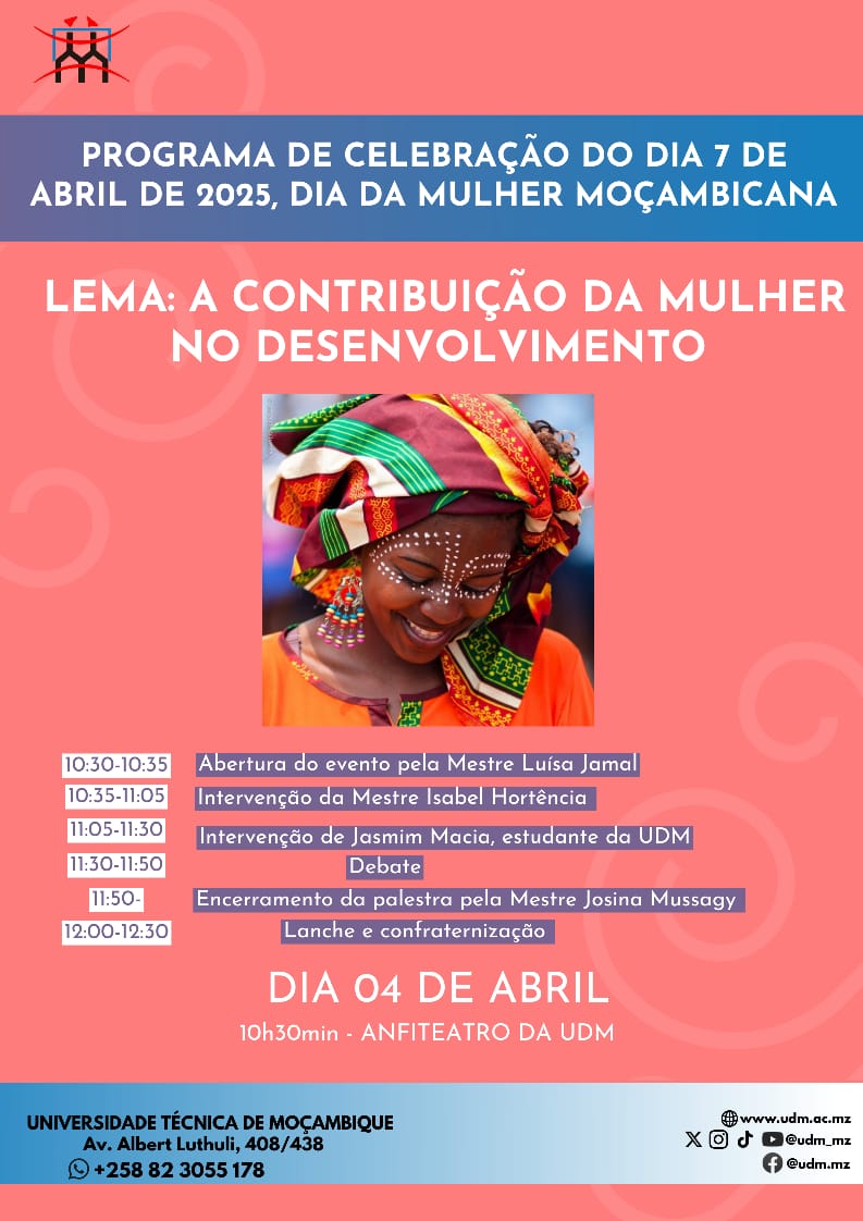 Universidade Técnica de Moçambique celebra o Dia da Mulher Moçambicana