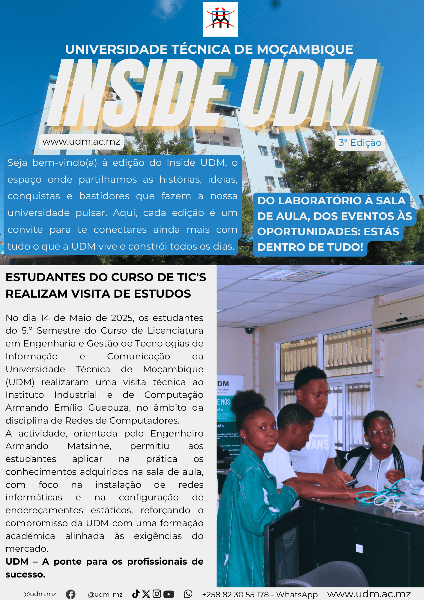 ESTUDANTES DO CURSO de TIC’s REALIZAM VISITA DE ESTUDOS