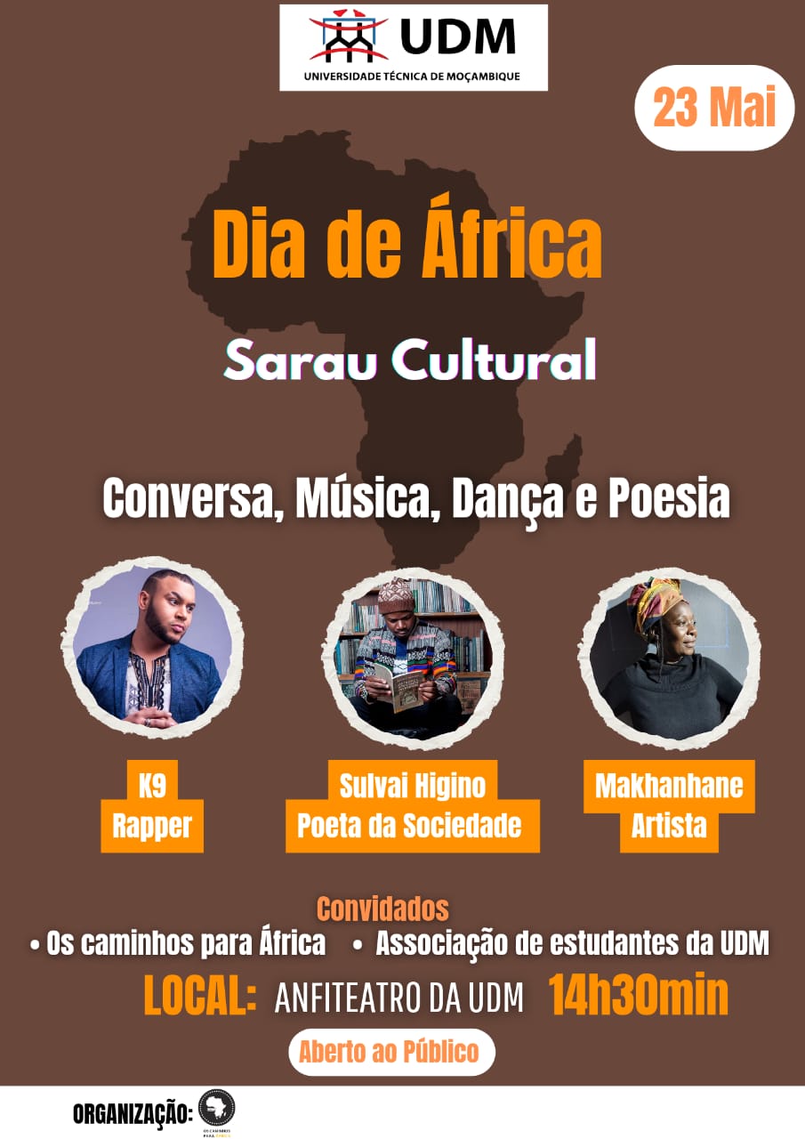 Sarau Cultural | Os Caminhos para África – Dia 23 de Maio