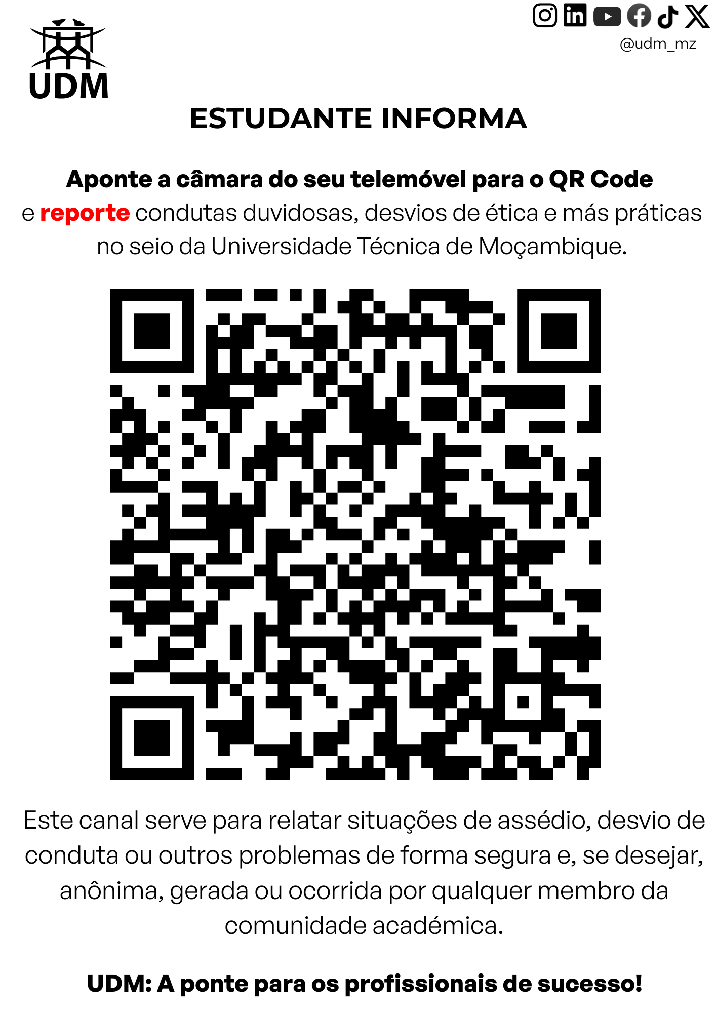 📢 UDM Estudante Informa