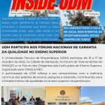 UDM participa nos Fóruns Nacionais de Garantia da Qualidade no Ensino Superior UDM participa nos Fóruns Nacionais de Garantia da Qualidade no Ensino Superior