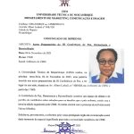 COMUNICADO DE IMPRENSA – PALESTRA FATIMA MIMBIRE (04 DE NOVEMBRO)